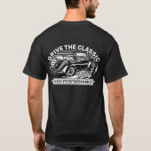 Fahren Sie mit dem Vintagen klassischen deutschen  T-Shirt (Rückseite)