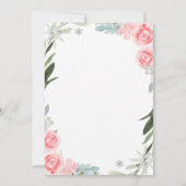 Fahren Sie mit dem Winter Geburtstag Einladung Flo (Rückseite)