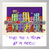 " FAHREN SIE MIT DEM ZUG " POSTER (Vorne)