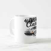 Fahren Sie mit den klassischen MERCEDES W201 190E Kaffeetasse (Vorderseite Links)