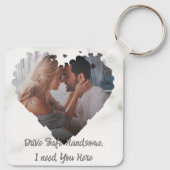 Fahren Sie mit einem sicheren Geschenk zum Foto ei Schlüsselanhänger (Rückseite)