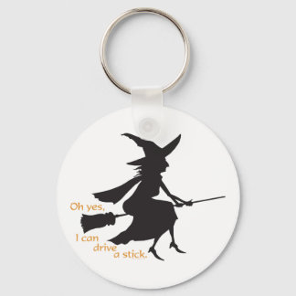 Fahren Sie mit einem Stick Schlüsselanhänger