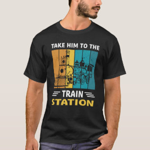 Fahren Sie mit ihm zum Bahnhof zurück in die Verga T-Shirt