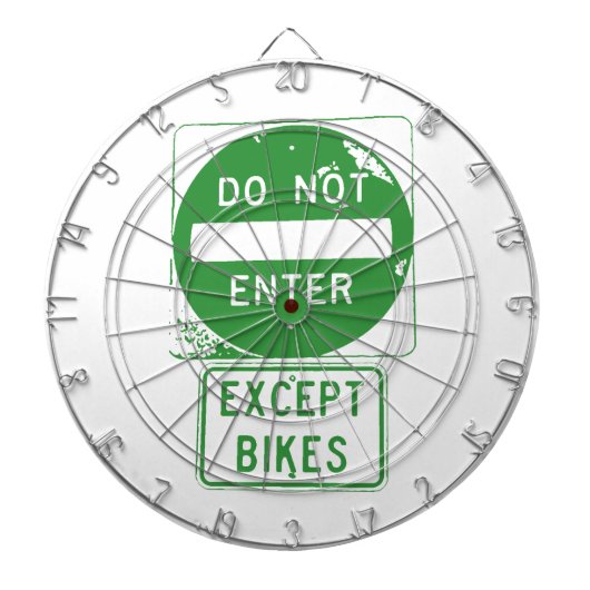 Fahren Sie nur mit Fahrrädern ein. Dartscheibe (vorne)