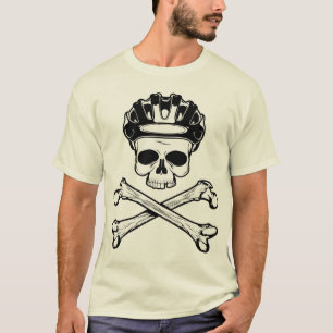 Fahren Sie rad oder die - Fahrrad und gekreuzte T-Shirt