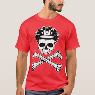 Fahren Sie rad oder die - Fahrrad und gekreuzte T-Shirt