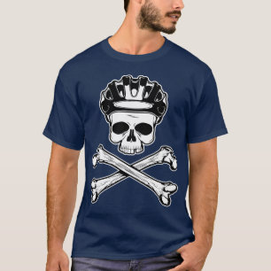 Fahren Sie rad oder die - Fahrrad und gekreuzte T-Shirt