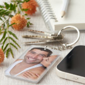 Fahren Sie sicher! Ich brauche dich hier bei mir Schlüsselanhänger (Vorderseite rechts)