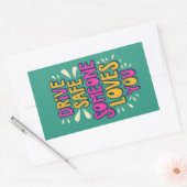 Fahren Sie sicher jemand Lieben Sie Rechteckiger Aufkleber (Umschlag)