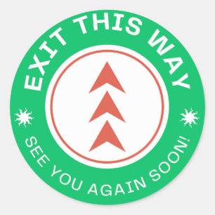 FAHREN SIE SO AUS. Wir sehen uns bald wieder. Gree Runder Aufkleber