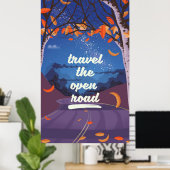 Fahren Sie über die offene Straße Poster (Heimbüro)