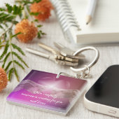 Fahren Sie vorsichtig jemand für Sie gewartet Schlüsselanhänger (Vorderseite rechts)