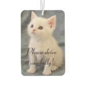 Fahren Sie vorsichtig Kitten Autolufterfrischer (Rückseite)