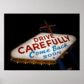 Fahren Sie vorsichtig Poster (Vorne)