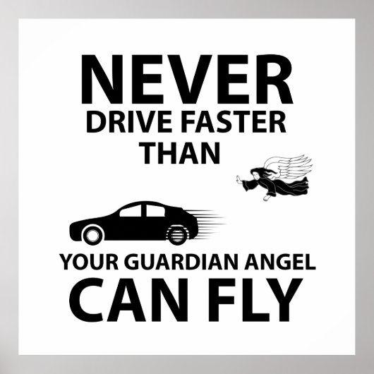 Fahren Sie vorsichtig Poster (Vorne)