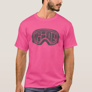 Fahren Snowboarden Brille T-Shirt