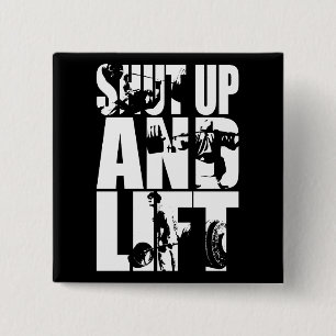 Fahren und heben - GYM Workout Motivierend Button