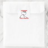 Fahren wie ein Chef Runder Aufkleber (Tasche)