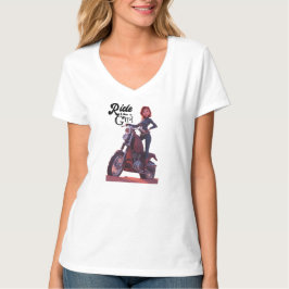 Fahren wie ein Girl-Biker T-Shirt