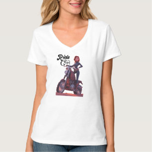 Fahren wie ein Girl-Biker T-Shirt