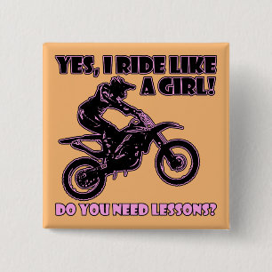 Fahren wie ein Girl Motocross Dart Bikes Button Ab