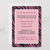 Fahren wir mit den Girls Road Einladung (Rückseite)