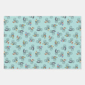 Fahren zu einem Fahrradverpackungspapier Geschenkpapier Set (Vorderseite 3)