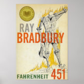 Fahrenheit 451 Ray Bradbury Poster (Vorne)