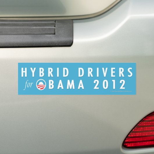 Fahrer 2012 Pro-Obama Hydrid Autoaufkleber (Auf Auto)