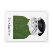 FAHRER CAT 3x4 Flexibler Magnet + Text II (Horizontal)