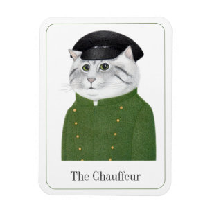 FAHRER CAT 3x4 Flexibler Magnet + Text II