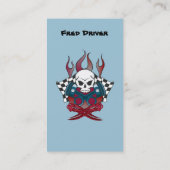 Fahrer Chauffeur Visitenkarte (Rückseite)