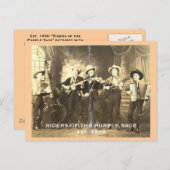 Fahrer der Lila Seite. Postkarte (Vorne/Hinten)