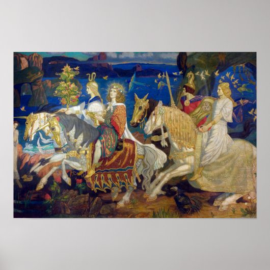 Fahrer der Sidhe, c. 1911 von John Duncan Poster (Vorne)
