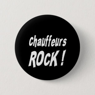 Fahrer-Felsen! Knopf Button