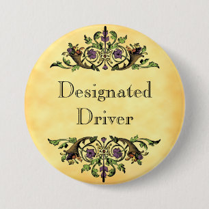 Fahrer für das Erntedankfest-Kornukopia-Button Button