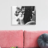 Fahrer in einem Mercer für das Astor Cup-Foto Leinwanddruck (Insitu (Wohnzimmer))