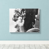 Fahrer in einem Mercer für das Astor Cup-Foto Leinwanddruck (Insitu (Holzboden))