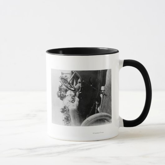 Fahrer in einem Mercer für das Astor Cup-Foto Tasse (Rechts)