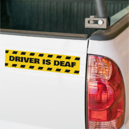 Fahrer ist gehörlos Auto-Magnet Autoaufkleber