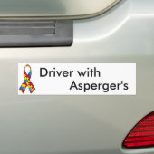 Fahrer mit Aspergers Autoaufkleber (Auf Auto)