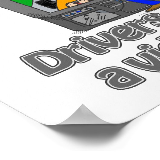 Fahrer Poster (Ecke)