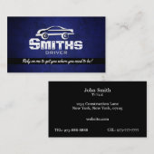 Fahrer-Taxi-Visitenkarten Visitenkarte (Vorne/Hinten)
