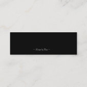 Fahrer-Visitenkarte Mini Visitenkarte (Rückseite)