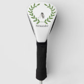 Fahrerabdeckung mit Laurel Wreath und Golf Bag Headcover (Vorderseite)