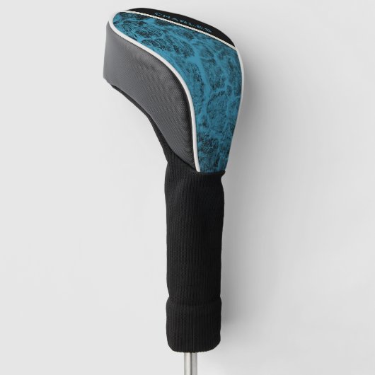Fahrerabdeckung "Wood Turquoise" Golf Headcover (angewinkelt)