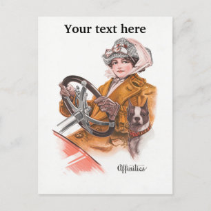 Fahrerkarte für Frauen Postkarte