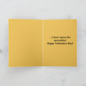 Fahrerkarte Valentine Feiertagskarte (Innenseite)