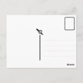 Fahrerlaubnis-Gratulationskarte Postkarte (Rückseite)