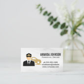 Fahrertransport | Chauffeur Visitenkarte (Stehend Vorderseite)